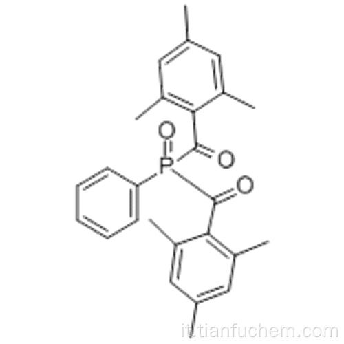 Fotoiniziatore 819 Fenilbis (2,4,6-trimetilbenzoil) ossido fosfinico CAS 162881-26-7